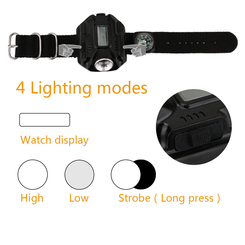 Tactical LED Watch Flashlight