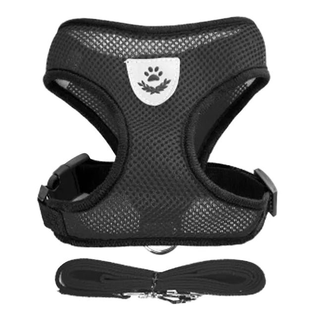 Cat Harness Vest - S. Black