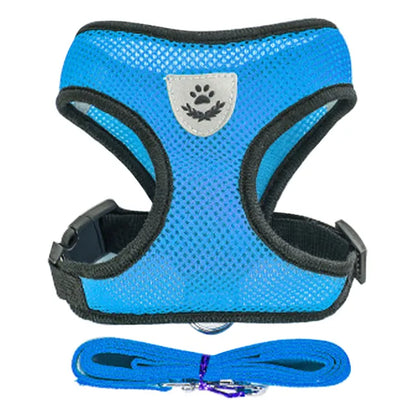 Cat Harness Vest - S, Blue