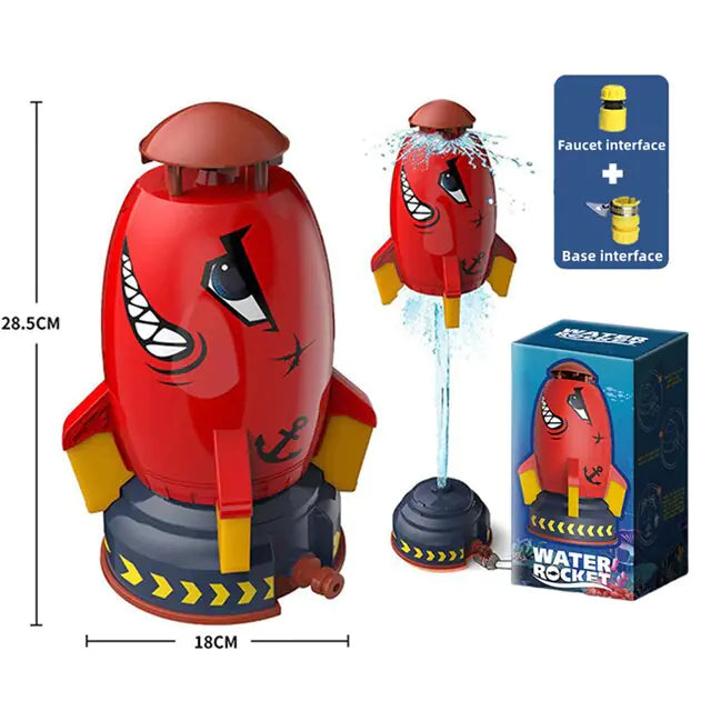 Rocket Launch Sprinkler Toys Red Version