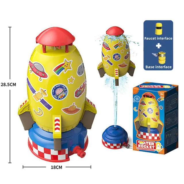 Rocket Launch Sprinkler Toys Yellow Version