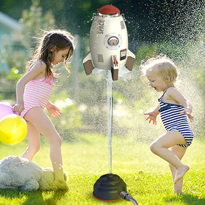 Rocket Launch Sprinkler Toys with Kids Playing