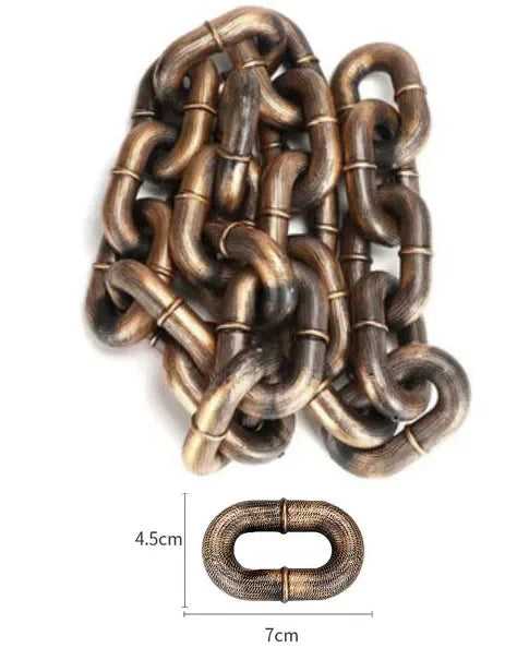 Simulated Iron Chain Leash Copper Small Link