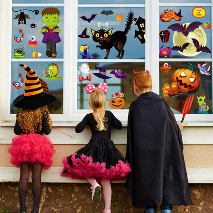 Halloween Decorations Cute Window Clings