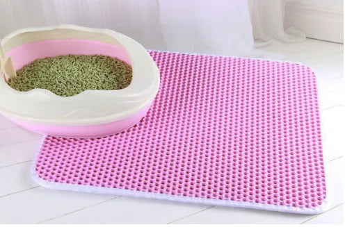 Cat Litter Mat -30x30. Pink