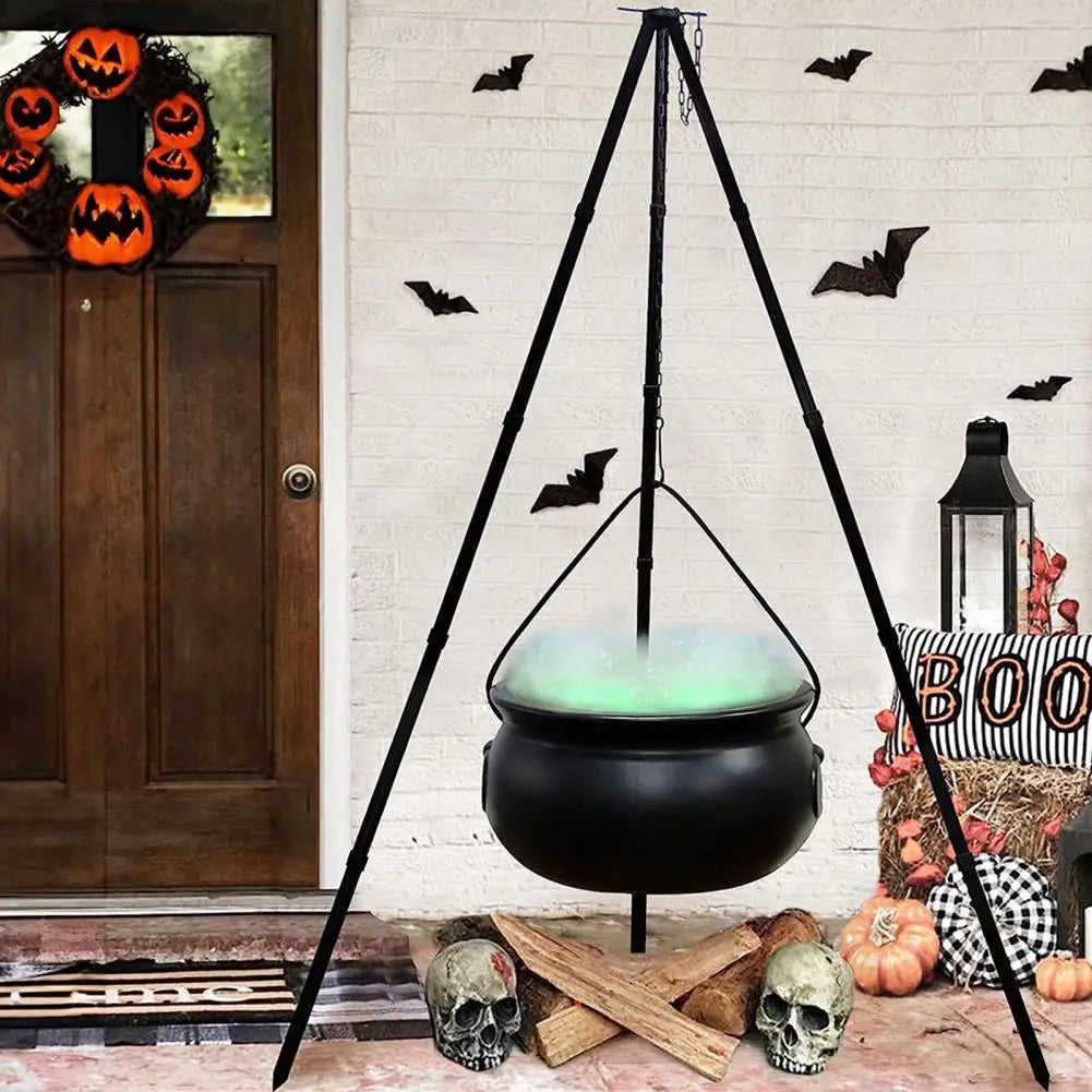 Halloween Glowing Witch's Cauldron on a Tripod Decoration