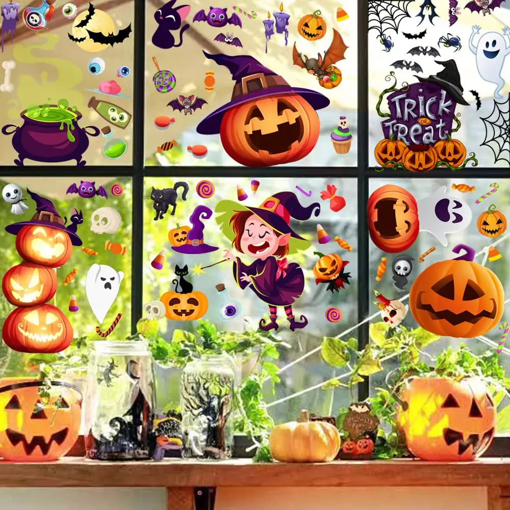 Halloween Decorations Cute Window Clings