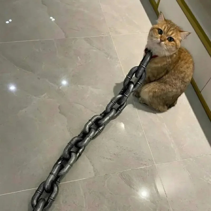 Simulated Iron Chain Leash