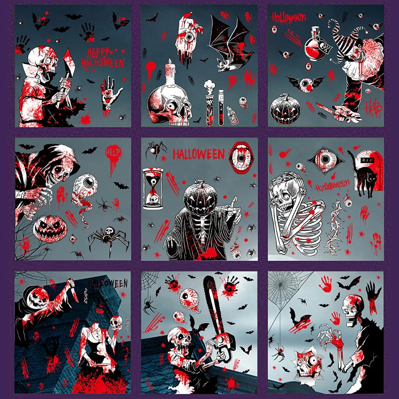 Halloween Decoration Window Stickers Party Décor