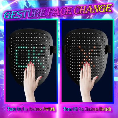 Led Mask with Gesture Sensing