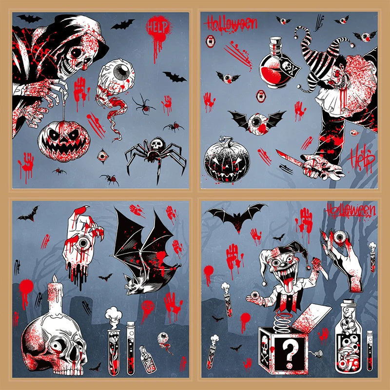 Halloween Decoration Window Stickers Party Décor