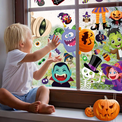 Halloween Decorations Cute Window Clings