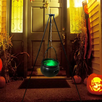 Halloween Glowing Witch's Cauldron on a Tripod Decoration