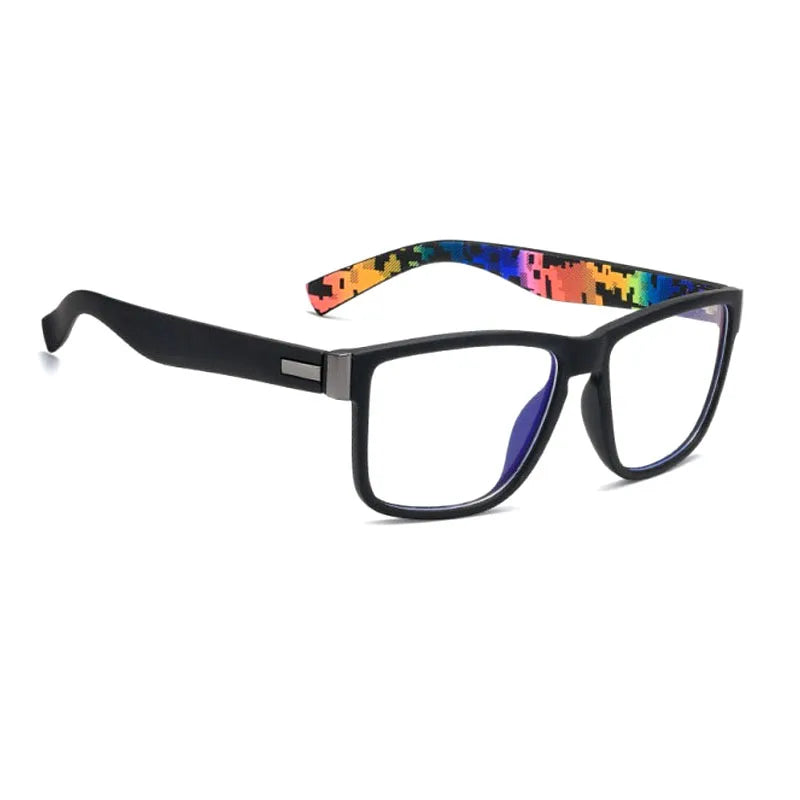 Men's Square Anti Blue Light Glasses For Gaming & Office