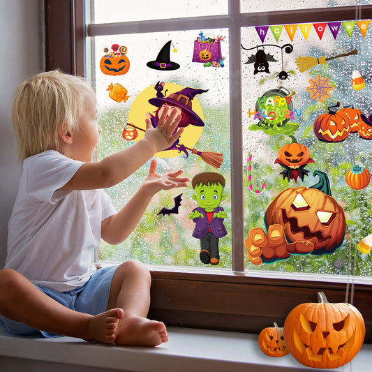 Halloween Decorations Cute Window Clings