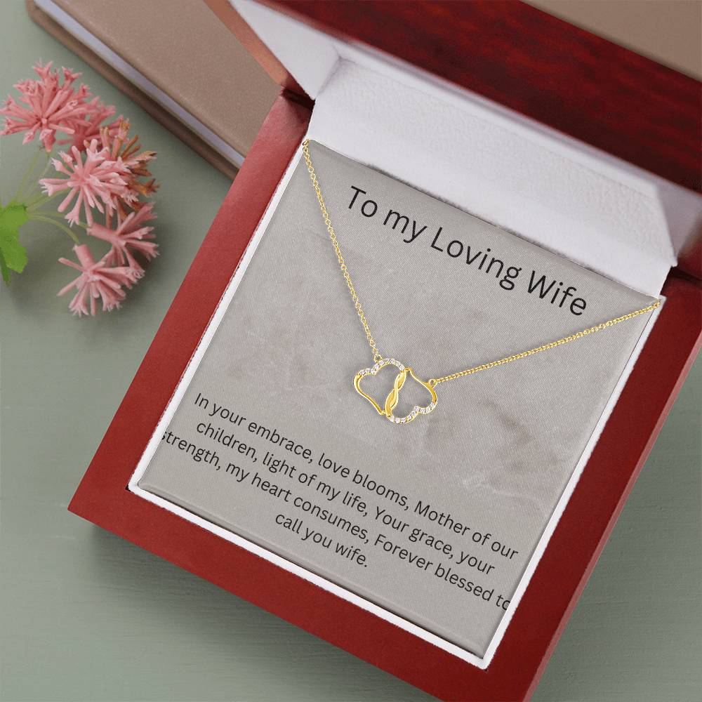 Wife and Mother Everlasting Love Necklace Luxury Box