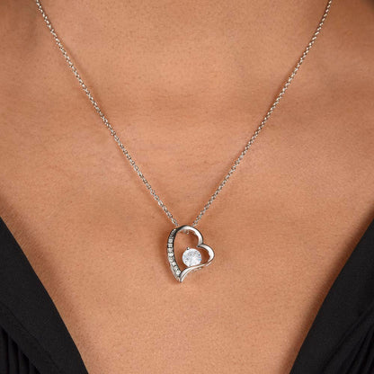 Mother Forever Love Necklace White Gold