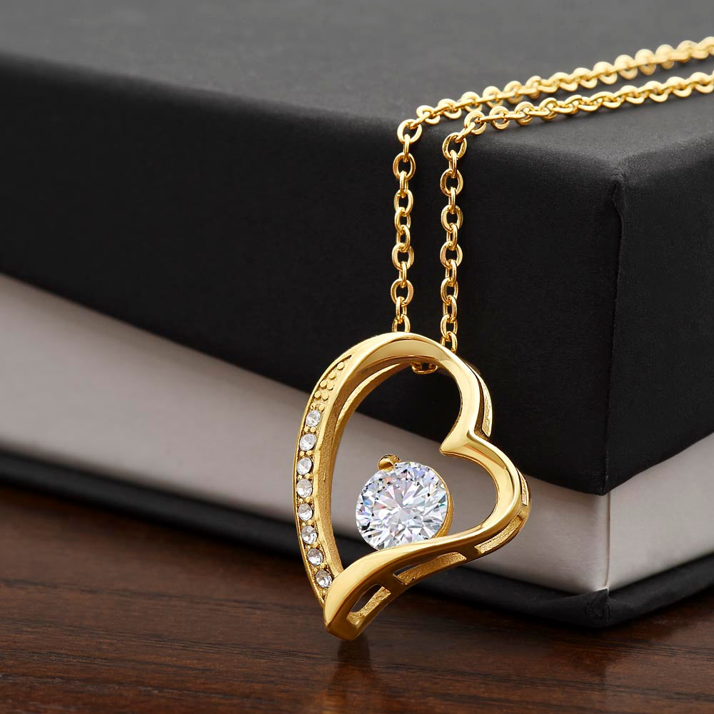 Mother Forever Love Necklace Yellow Gold