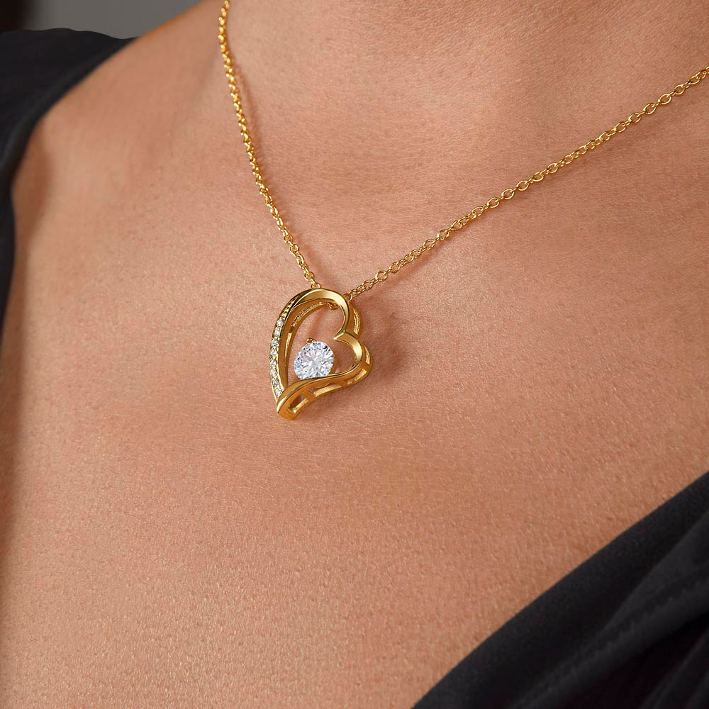 Mother Forever Love Necklace Yellow Gold