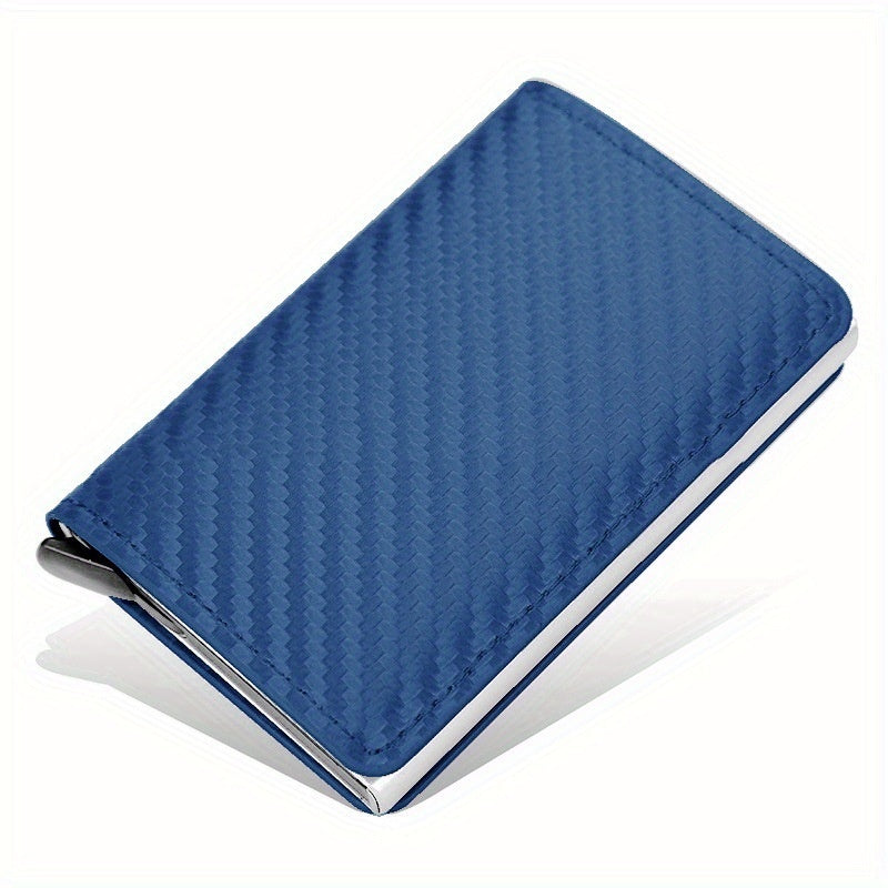 Carbon Fiber RFID Anti-theft Swiping Automatic Pop-up Wallet