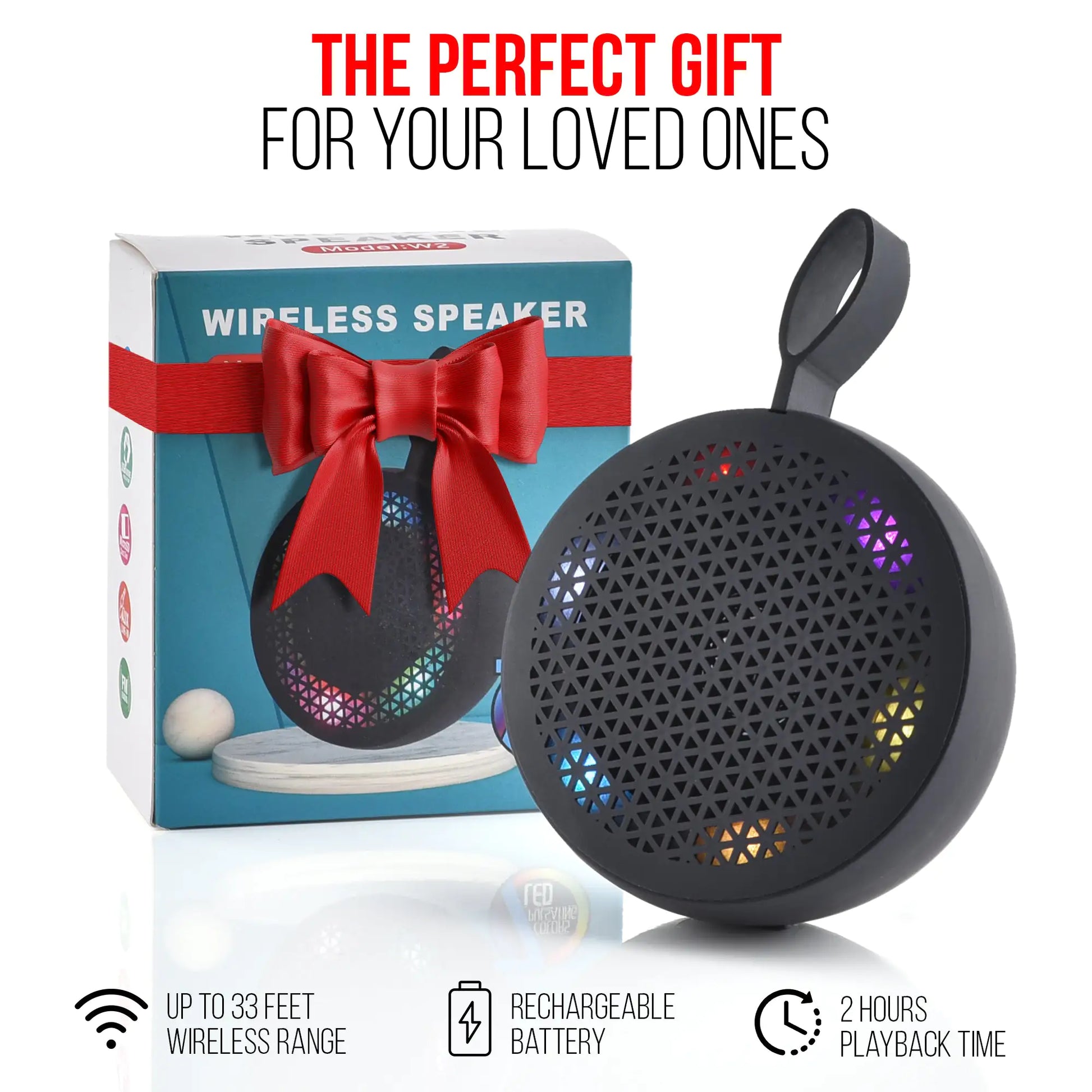 RISEBASS Water Resistant Bluetooth Shower Speaker, Perfect Gift