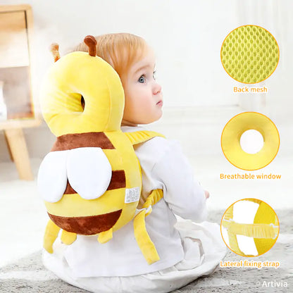 Baby Safety Head Protection W/ Back Mesh, Breathable Window, Lateral Adjust Strap