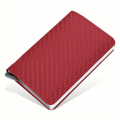 Carbon Fiber RFID Anti-theft Swiping Automatic Pop-up Wallet