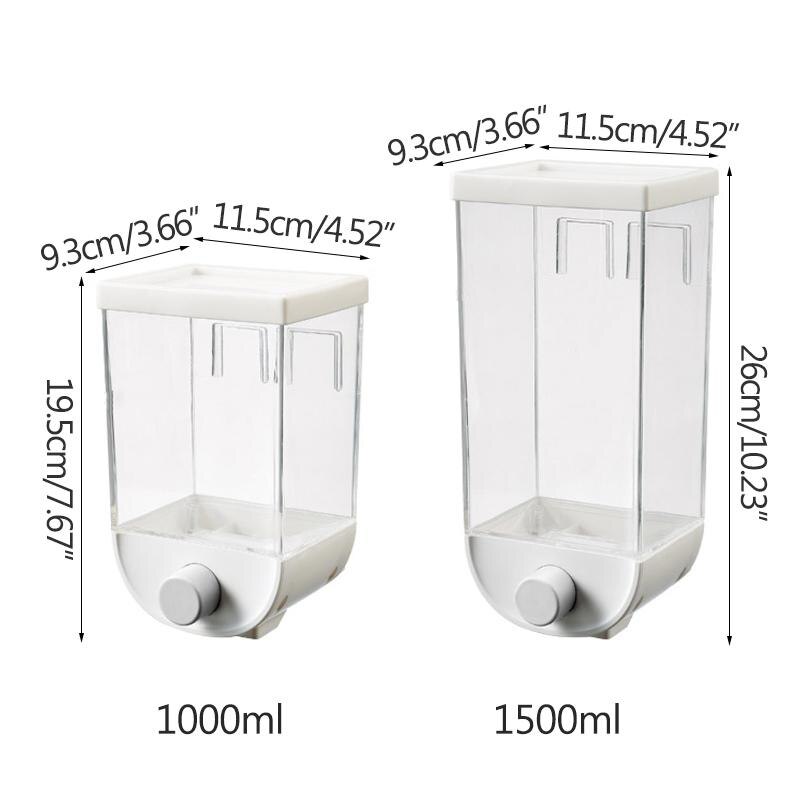 MultiSeal Kitchen Jars Size Chart