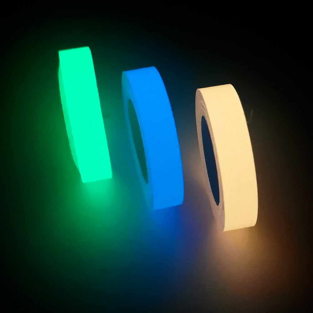 Glow Lume Tape Blue, Green, Pink