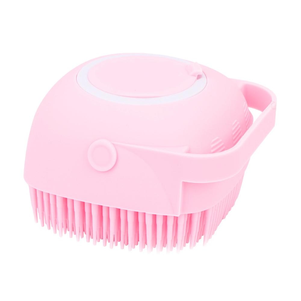 Cute Dog Bath Brush Pink