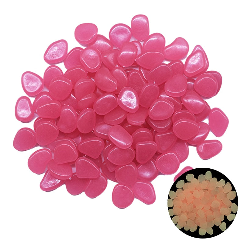 Luminite Garden Pebbles, Dark Rose