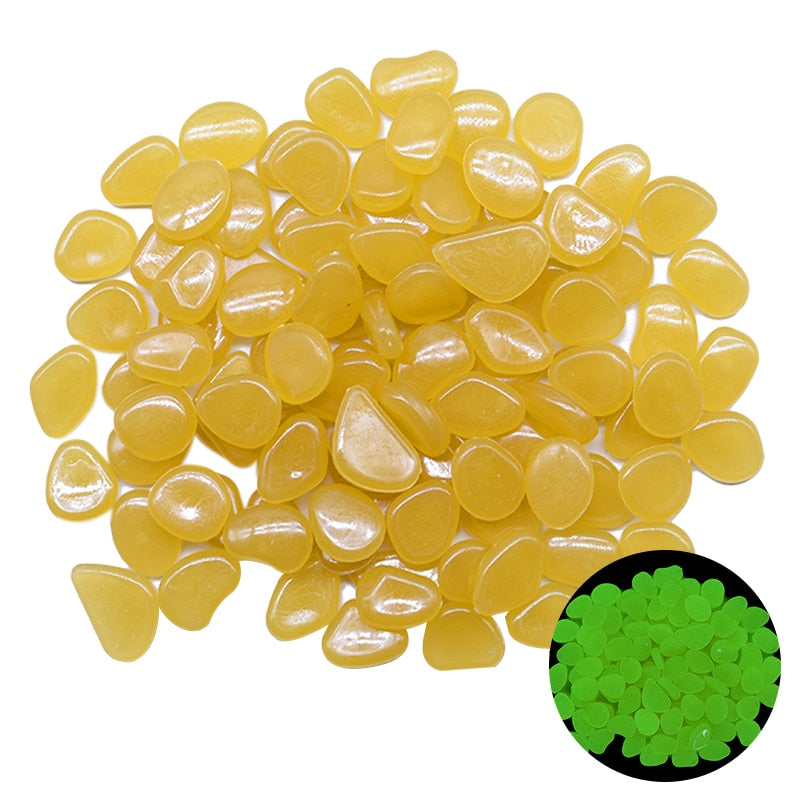 Luminite Garden Pebbles, Dark Yellow