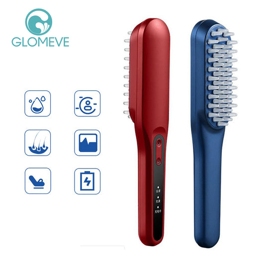 Hair Growth Comb Blue & Red