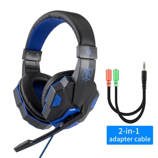 Gamer Glow Headset Black-Blue, No Lights