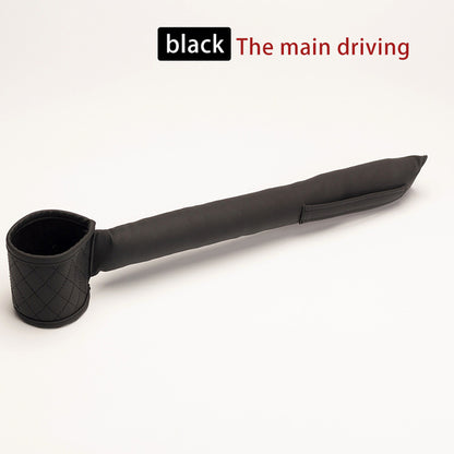 Leather Car Seat Gap Filler, Black