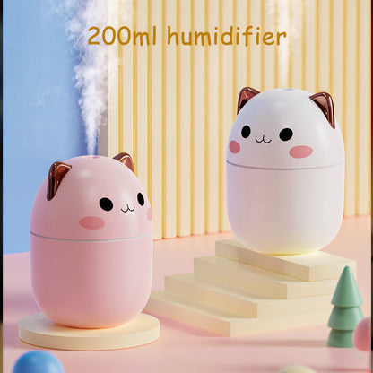 Cute Cat Humidifier Pink, White