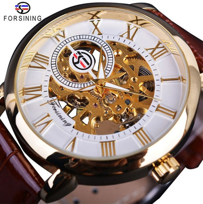 Men Luxury Brand Watch White Golden