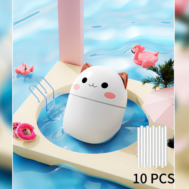 Cute Cat Humidifier White