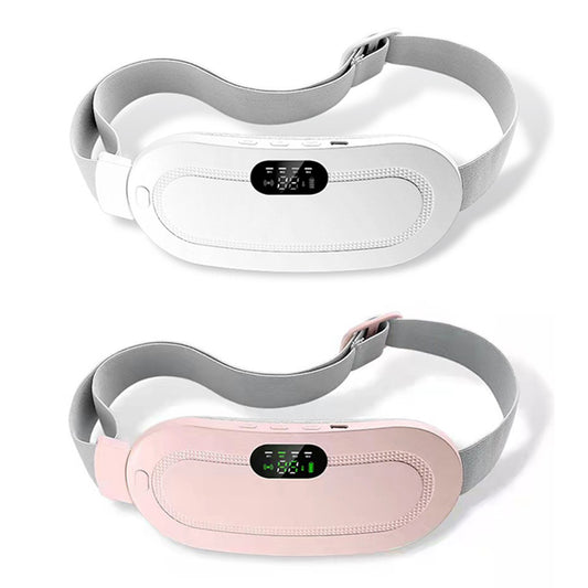 Abdominal Massage Belt White & Pink