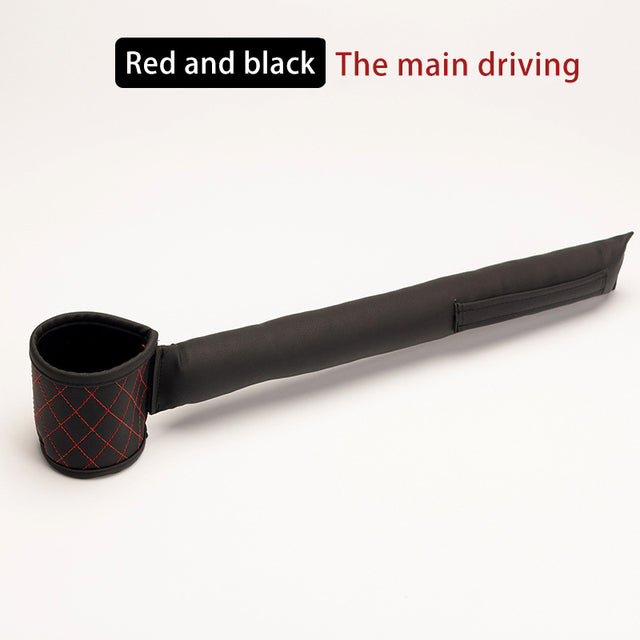 Leather Car Seat Gap Filler, Red & Black