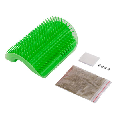 Feline Groom Corner Brush w/ Hardware