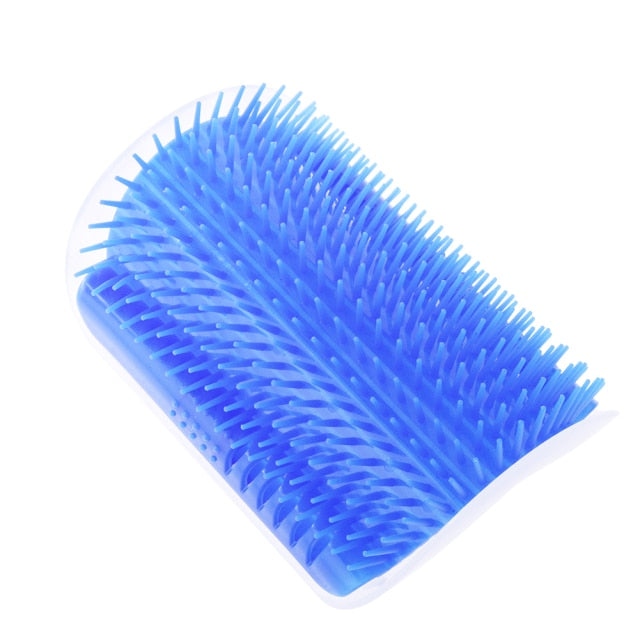 Feline Groom Corner Brush, Blue