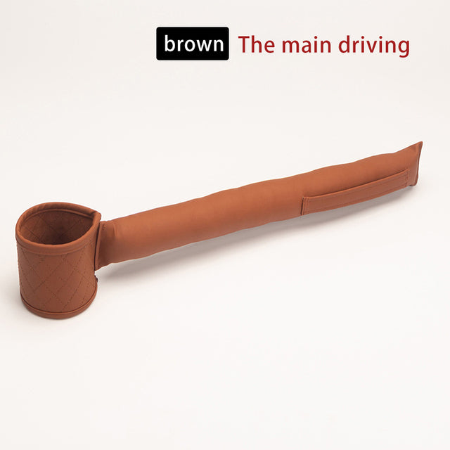 Leather Car Seat Gap Filler Brown