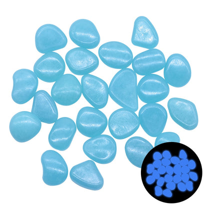 Luminite Garden Pebbles, Blue