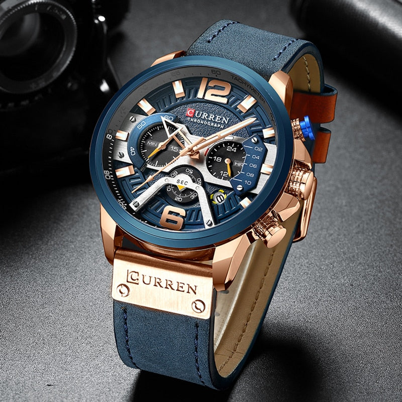 CombatChrono Wristwatch Gold Blue