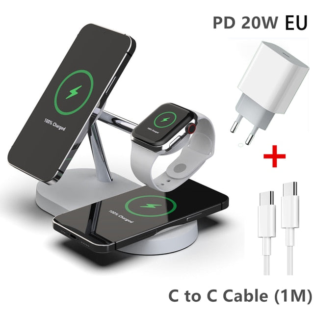 MagHub TrioCharge White EU Plug