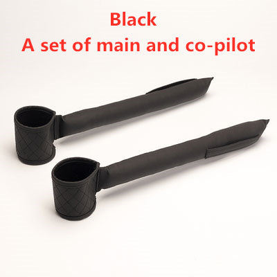 Leather Car Seat Gap Filler, Black Set